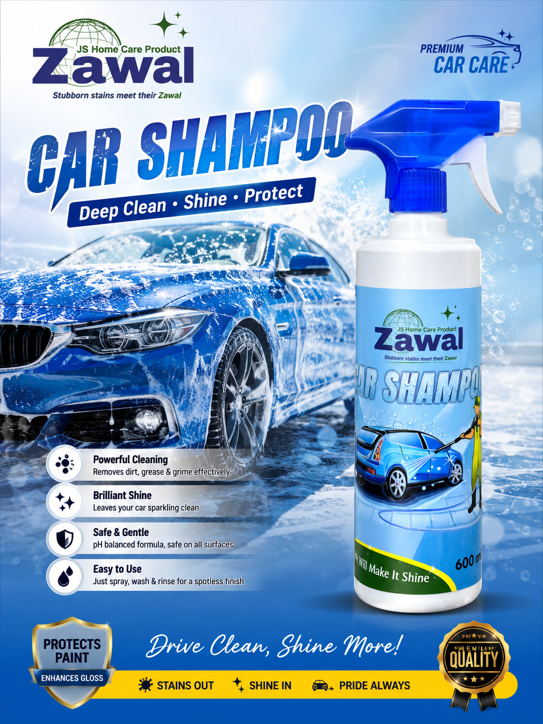 Zawal Car Shampoo 500 ml