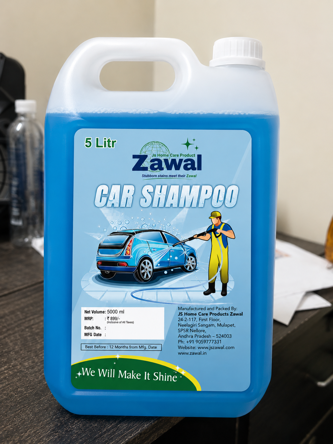 Zawal Glass Cleaner 5000 ml