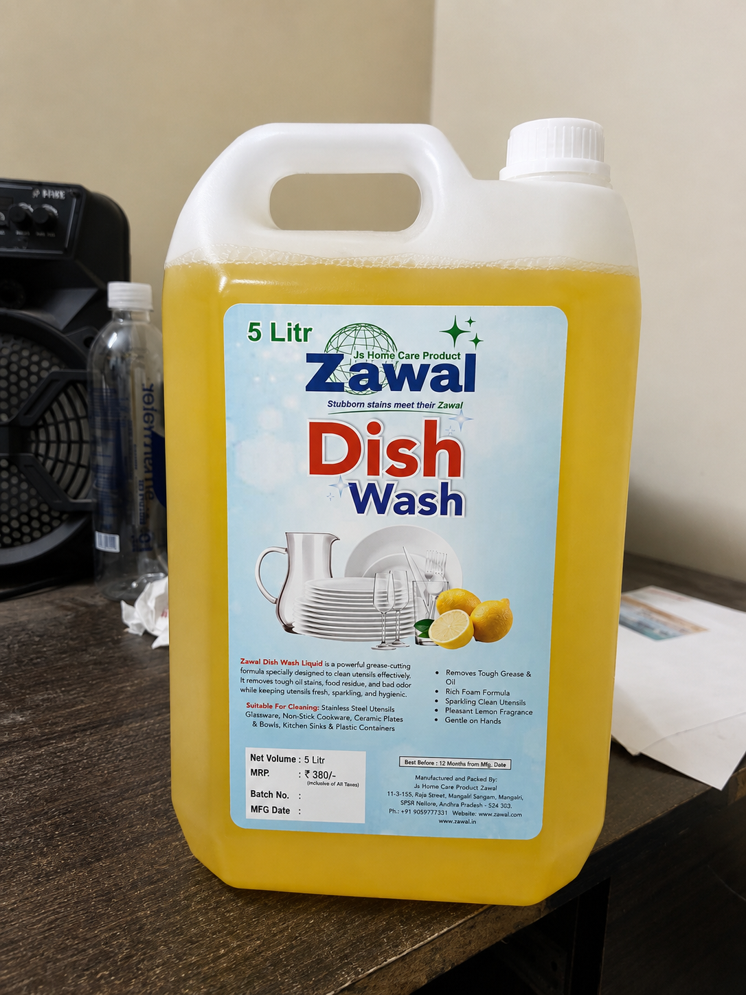 Zawal dish wash Liquid 5000 ml