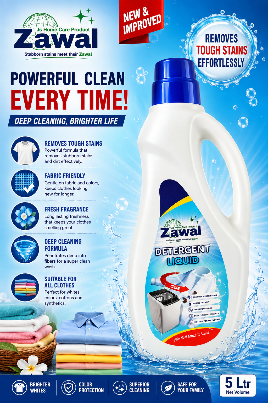 Zawal Dertergent liquid 1000 ml - Image 2